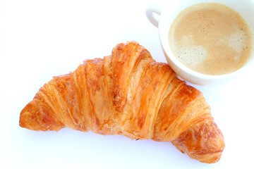 croissant et café