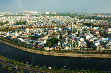 Impression panaromic of Asia city on day