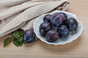 Ripe fresh plum