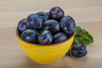 Fresh plums