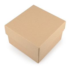 cardboard box isolated on white background