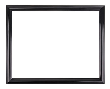 Isolated black picture frame