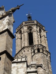 Fototapeta na wymiar Zierreiche Kathedrale von Barcelona