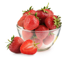 strawberry isolated on white