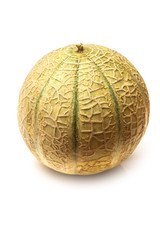 Canteloupe melon fruit (Cucumis melo)