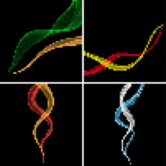Pixel abstract backgrounds