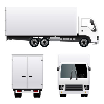 White Cargo Truck