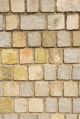 Obraz premium Colorful stone wall closeup