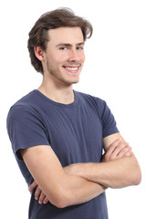 Obraz premium Handsome happy man posing standing