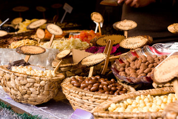selection of chocolate sweets.