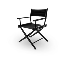 Director chair -including clipping path