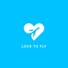 Love to fly symbol