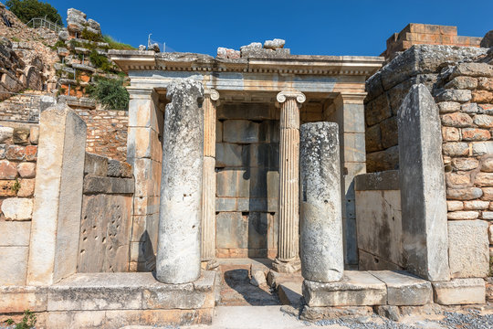antique ruins at Ephesus, Turkey