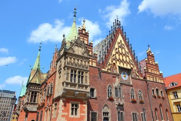 Fototapeta na wymiar Poland - Wroclaw Town Hall