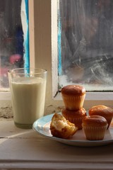 кексы, маффины, десерт, выпечка