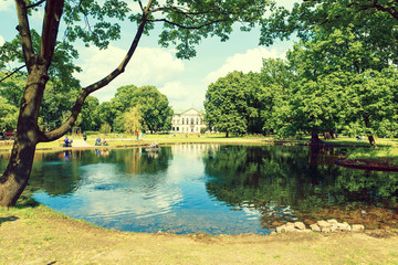 Fototapeta premium Park Krasinskich in Warsaw