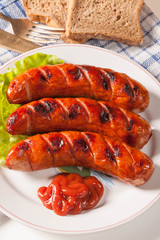 Grilled sausage.
