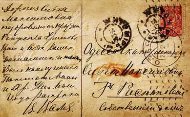 old vintage letters grunge style