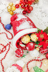 Christmas Cookies. Sweet Sugar Santa Hat, lolly and gingerman