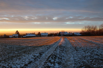 Fototapeta na wymiar Sonnenaufgang Morgenrot
