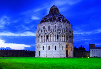 Baptistery of St. John in the Piazza dei Miracoli, Pisa, Italy