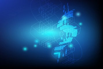 financial illustration vector background