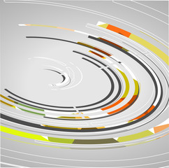 Abstract technology circles background