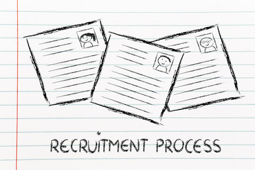 funny curriculum vitae design, the recruitment process