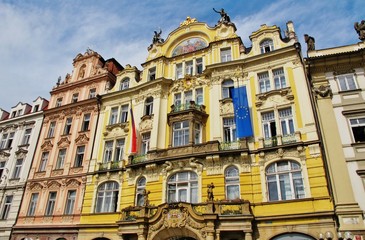 Fototapeta na wymiar Fassaden am Altstädter Ring, Prag