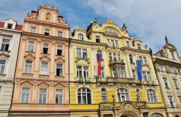 Fototapeta na wymiar Fassaden am Altstädter Ring, Prag