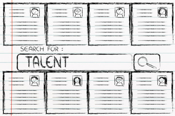 search for the perfect candidate, cv database