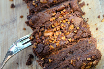 brownie chocolate cake pieces