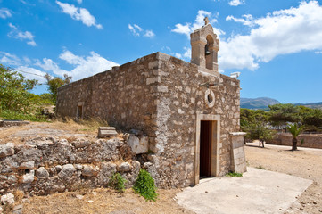 Fototapeta na wymiar Church of Agia Ekaterini on the island of Crete, Greece.