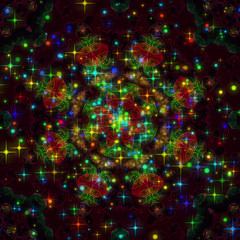 Obraz premium wonderful christmas design illustration with stars