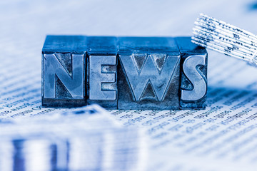News in Bleibuchstaben