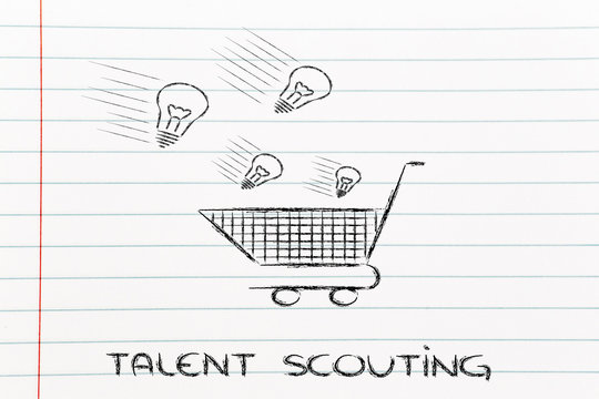 talent scouting, selecting ideas and talents to hire