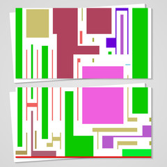 Vector business-card  set for your design