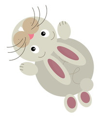 Cartoon rabbit - illustration for the children