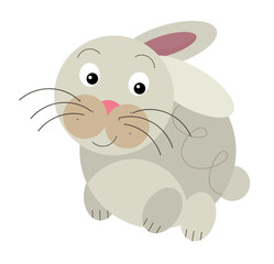 Cartoon rabbit - illustration for the children