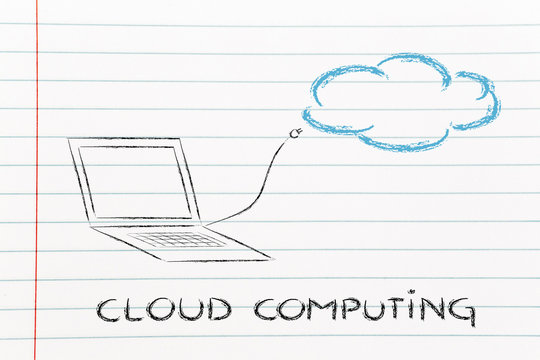 cloud computing, funny plug and cloud design