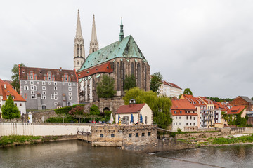 Fototapeta na wymiar evangelische Pfarrkirche St. Peter und Paul Görlitz