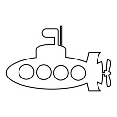 Obraz premium Submarine icon