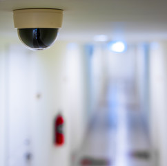 CCTV in condominiun in front of rooms