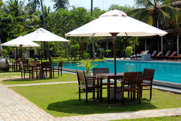 Spa & relaxing at swimming pool