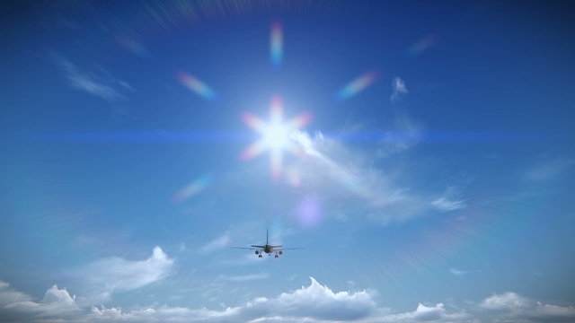 Airplane taking off