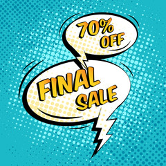Sale speech bubble