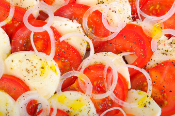 Tomate-Mozzarella Salat Detail