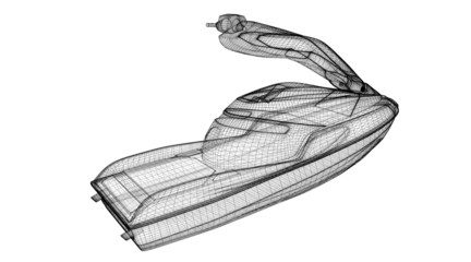 Jetski  isolated  view