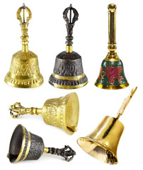 Fototapeta na wymiar Collection with bells