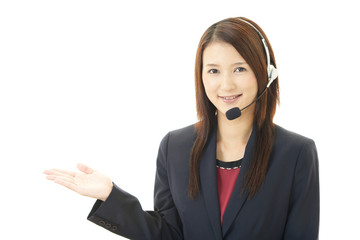笑顔のオペレーター
